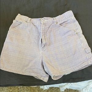 Arizona Jean Company Lavender Checkered Shorts
